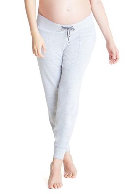Ingrid & Isabel® Knit Active Maternity Joggers in Light Heather Grey