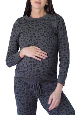 Ingrid & Isabel® Leopard Print Maternity Sweatshirt