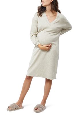 Ingrid & Isabel® Long Sleeve Maternity Shift Dress in Pelican