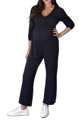 Ingrid & Isabel® V-Neck Maternity Jumpsuit in Black