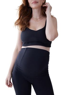 Ingrid & Isabel Rib Maternity Brami in Black