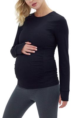 Ingrid & Isabel Workout Performance Maternity Top in Black