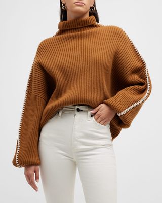 Ingrid Oversized Ribbed Turtleneck Sweater