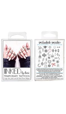 INKED by Dani Finger Tats Pack in Beauty: NA.