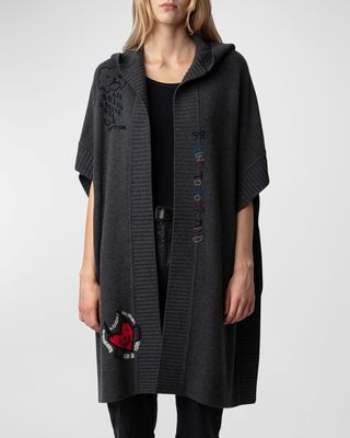 Inna Embroidered Cashmere Cardigan