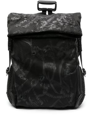 Innerraum distressed-effect fold-over backpack - Black