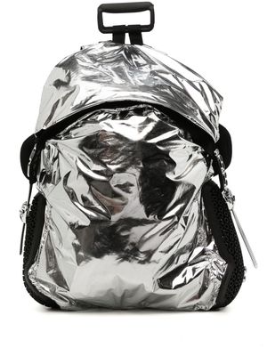 Innerraum metallic-effect padded backpack - Silver