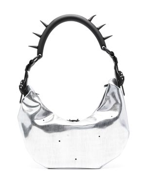 Innerraum metallic spike-stud shoulder bag - Silver