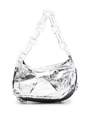 Innerraum mirrored faux-leather shoulder bag - Silver