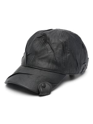 Innerraum textured cotton baseball cap - Black
