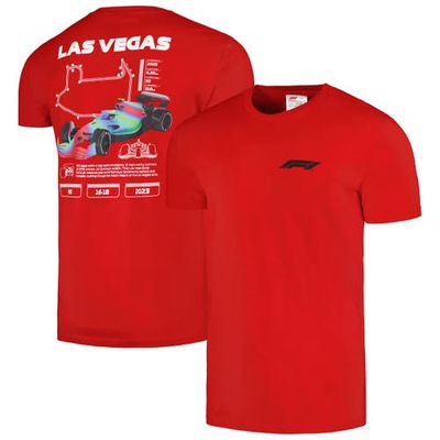 Insomniac Unisex Red Formula 1 2023 Las Vegas Grand Prix Celebrate Vegas T-Shirt