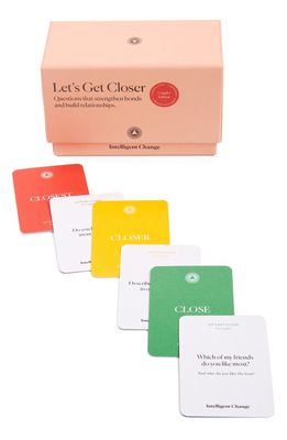 INTELLIGENT CHANGE Let's Get Closer Couples Edition Card Game in Pink