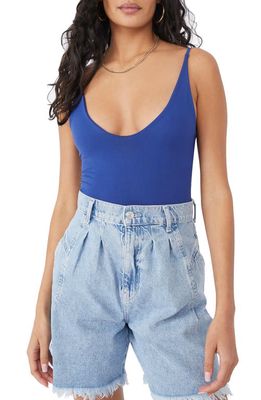 Intimately Free People Seamless Scoop Neck Camisole in Navy