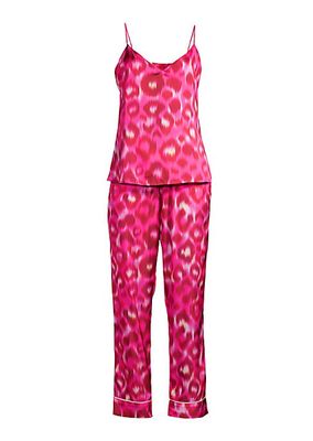 Into The Wild Linda Leopard Long Camisole Pajama Set