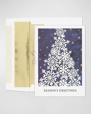 Intricate Tree Holiday Card, Set of 25
