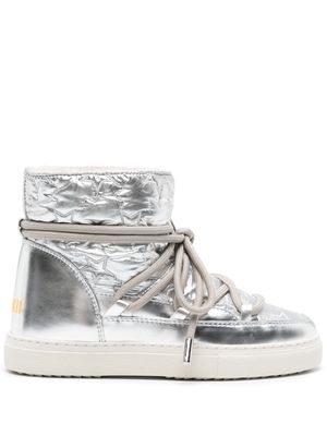 Inuikii Bomber Star metallic boots - Silver