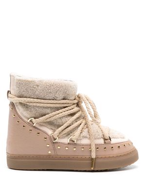 Inuikii Curly Rock stud-embellished boots - Neutrals