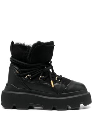 Inuikii lace-up leather boots - Black
