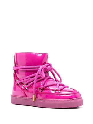 Inuikii patent-leather ankle boots - Pink