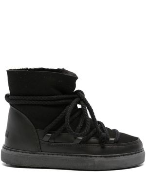Inuikii shearling-lining suede ankle boots - Black