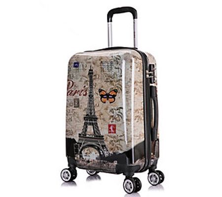 InUSA Paris Lightweight Hardside Spinner 20"Car ry-On-Prints