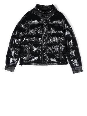 Invicta Kids TEEN high-shine padded jacket - Black
