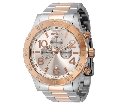 Invicta Men's Specialty Two-Tone Stainless Silv er Dial Watch