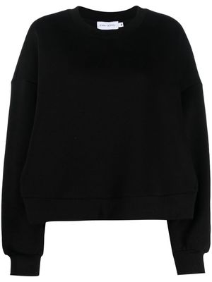 Ioana Ciolacu crew-neck cotton-blend sweatshirt - Black