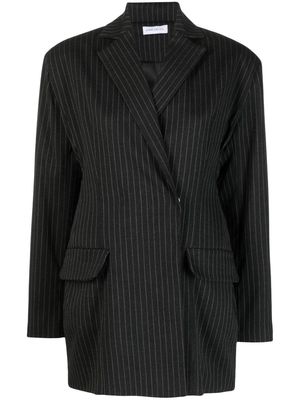 Ioana Ciolacu pinstripe-print wool blazer - Black