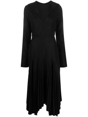 Ioana Ciolacu pleated maxi dress - Black