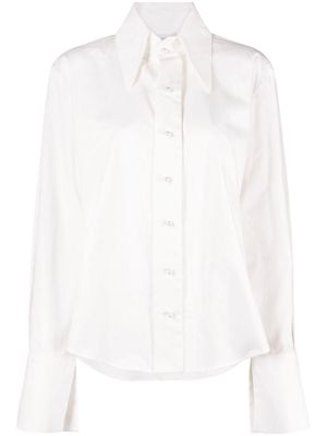 Ioana Ciolacu split-cuffs cotton shirt - White