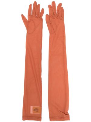 Ioannes long full-finger gloves - Orange