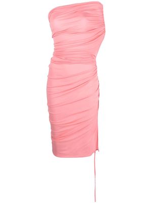 Ioannes one-shoulder ruched dress - Pink