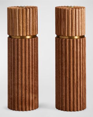 Ionic Salt & Pepper Mills, Blonde Oak