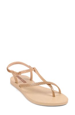 Ipanema Ipa Class Strappy Sandal in Beige/Gold
