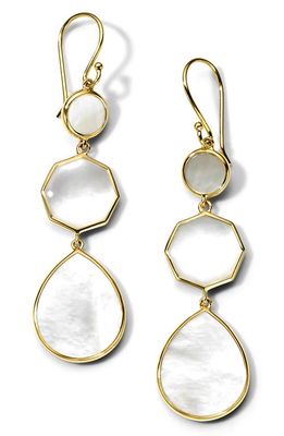 Ippolita 18K Gold Polished Rock Candy Mother of Pearl Dangle Earrings