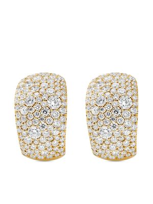 IPPOLITA 18kt green gold Stardust diamond hoop earrings