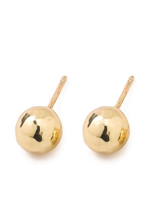 IPPOLITA 18kt yellow gold Classico Small Hammered Ball stud earrings