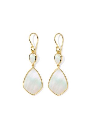 IPPOLITA 18kt yellow gold Polished Rock Candy Small Snowman mother-of-pearl earrings