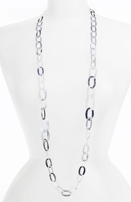 Ippolita 'Flat Links' Long Necklace in Silver