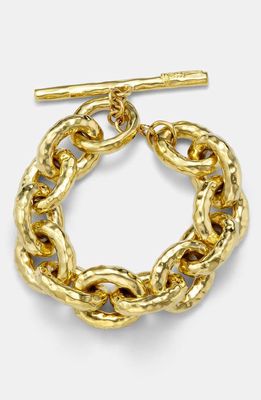 Ippolita 'Glamazon' 18k Gold Hammered Link Bracelet in Yellow Gold