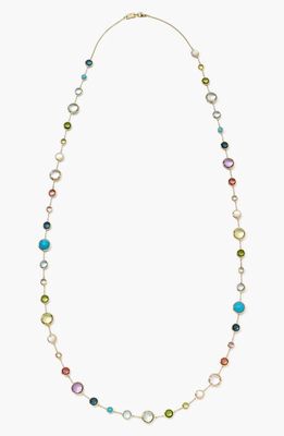 Ippolita Rock Candy Lollipop Station Necklace in Yellow Gold/Multi