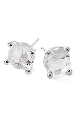 Ippolita 'Rock Candy' Mini Stud Earrings in Silver/Clear Quartz