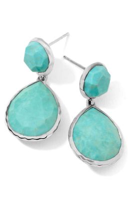 Ippolita Rock Candy Snowman Drop Earrings in Silver/turquoise