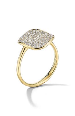 Ippolita Stardust Flower Diamond Medium Disc Ring in Gold