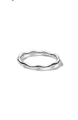 Ippolita Stardust Starlight Diamond Station Band Ring in Silver