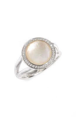 Ippolita Stella - Rock Candy Cocktail Ring in Silver/White Mother Of Pearl