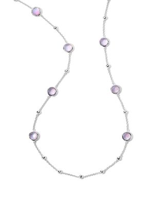 IPPOLITA sterling silver Ball and Stone amethyst necklace