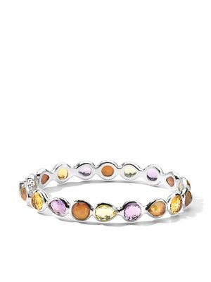 IPPOLITA sterling silver Rock Candy® All Around Hinged amethyst, citrine and crystal bangle