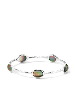 IPPOLITA sterling silver Rock Candy® crystal and black shell bangle